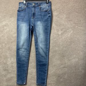 Wax Jean Skinny Jeans Women 9 29 Medium Wash Stretch Denim Minimalist Classic